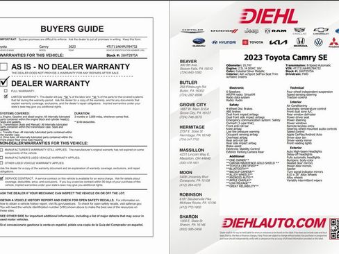 Used 2023 Toyota Camry SE image 30