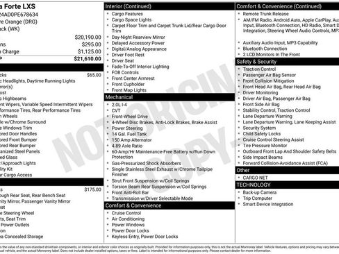 Used 2023 Kia Forte LXS FWD image 2