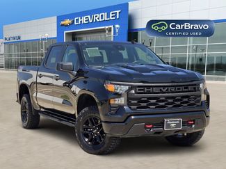 Certified 2024 Chevrolet Silverado 1500 Custom Trail Boss w/ LPO, Dark Essentials Package AWD/4WD 360° Tour