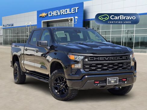 Certified 2024 Chevrolet Silverado 1500 Custom Trail Boss w/ LPO, Dark Essentials Package AWD/4WD image 1