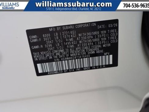New 2026 Subaru Ascent Touring AWD/4WD image 28