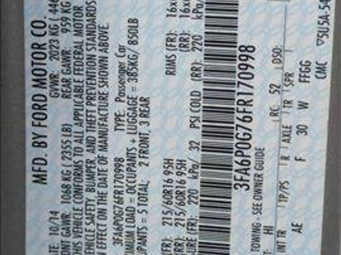 Used 2015 Ford Fusion S image 24