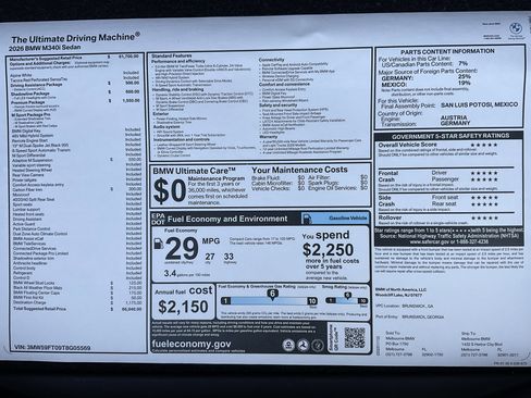 New 2026 BMW M340i w/ Premium Package image 34