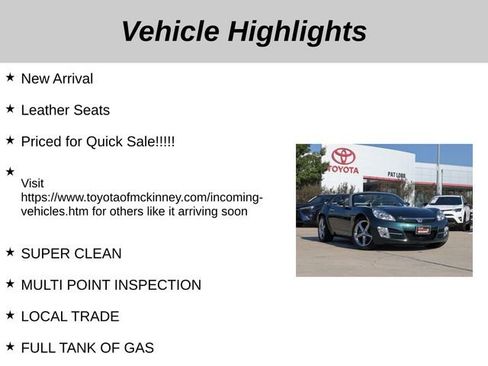 Used 2007 Saturn Sky w/ Premium Trim Pkg image 5