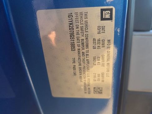 Used 2016 Chevrolet Corvette Stingray Coupe w/ 2LT Preferred Equipment Group image 15