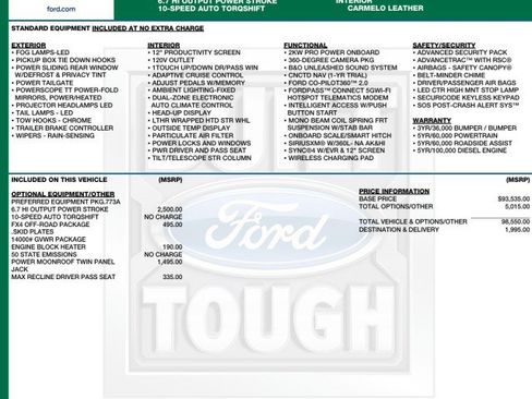 Used 2024 Ford F450 Platinum w/ FX4 Off-Road Package AWD/4WD image 2
