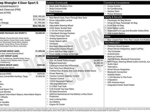 Used 2023 Jeep Wrangler Unlimited Sport AWD/4WD image 3