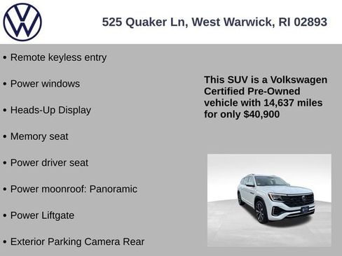 Certified 2024 Volkswagen Atlas SEL Premium R-Line AWD/4WD image 13
