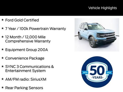 Certified 2022 Ford Bronco Sport Big Bend w/ Convenience Package image 6