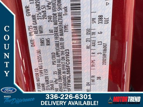 New 2025 Ford F150 XLT w/ Equipment Group 303A High image 50