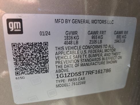 Certified 2024 Chevrolet Malibu LT FWD image 34