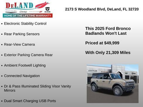 Used 2025 Ford Bronco Badlands AWD/4WD image 18
