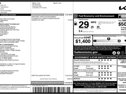 Used 2020 Kia Optima LX image 44