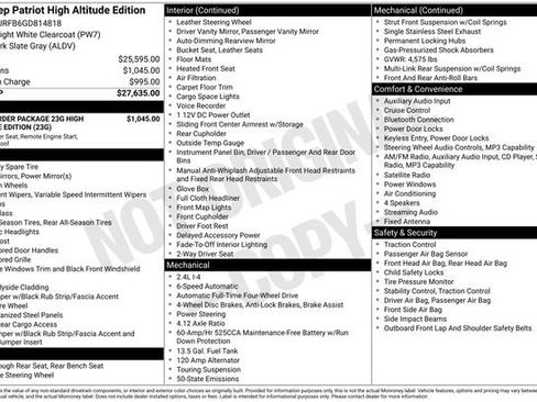 Used 2016 Jeep Patriot High Altitude image 10