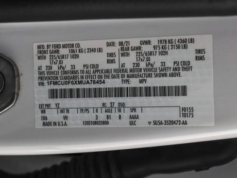 Used 2021 Ford Escape S FWD image 48