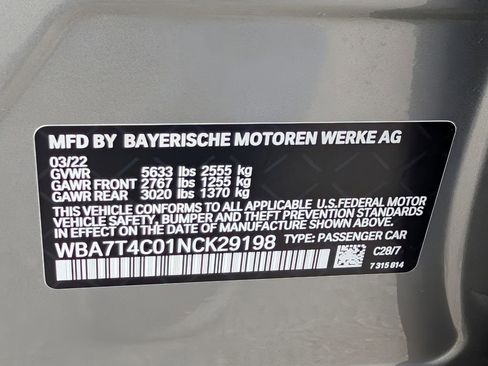 Used 2022 BMW 740i xDrive w/ M Sport Package AWD/4WD image 40