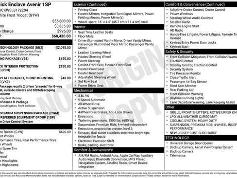 Used 2018 Buick Enclave Avenir w/ Avenir Technology Package image 41