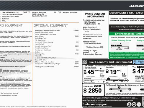 Used 2025 McLaren Artura Spider image 57