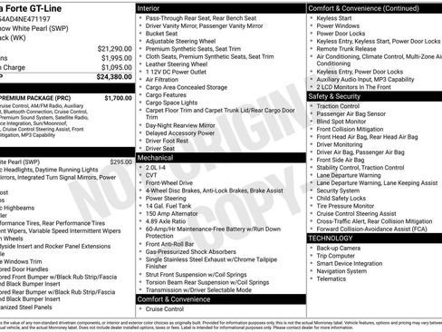 Certified 2022 Kia Forte GT-Line w/ GT-Line Premium Package FWD image 39