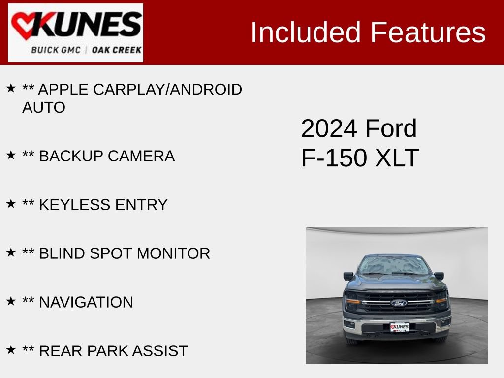 Used 2024 Ford F150 XLT w/ Tow/Haul Package AWD/4WD image 2