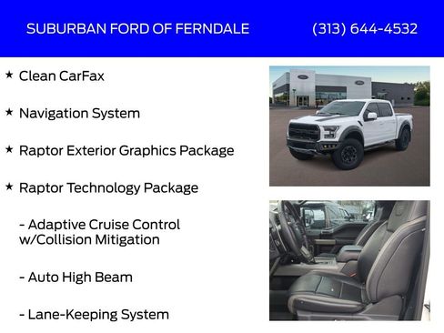 Used 2018 Ford F150 Raptor w/ Equipment Group 802A Luxury image 4