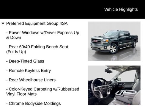 Used 2015 GMC Sierra 1500 SLT w/ SLT Preferred Package AWD/4WD image 6