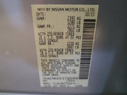 Used 2015 Nissan Murano S w/ Navigation Package AWD/4WD image 33