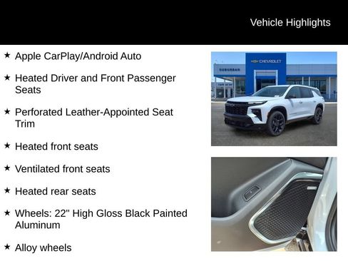 Used 2026 Chevrolet Traverse RS w/ LPO, Floor Liner Package AWD/4WD image 25