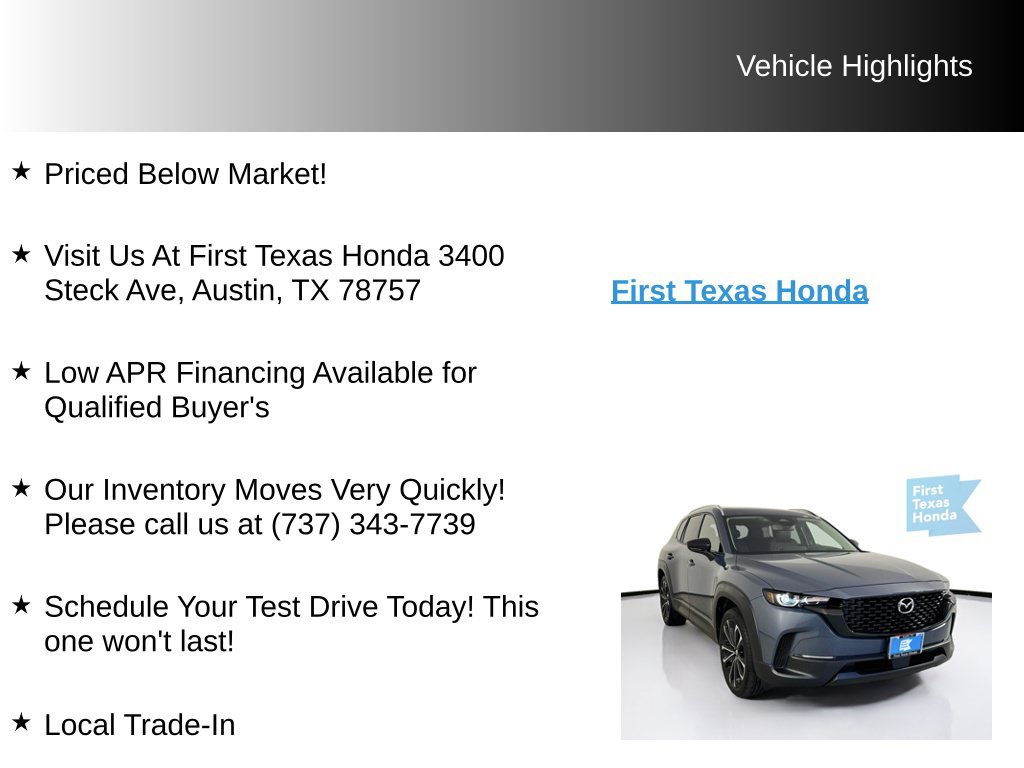 Used 2025 MAZDA CX-50 AWD 2.5 S w/ Premium Plus Pkg image 9