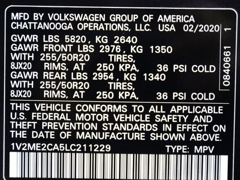 Used 2020 Volkswagen Atlas Cross Sport SEL image 48