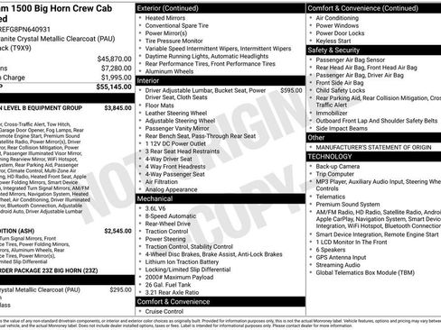 Used 2023 RAM 1500 Big Horn RWD image 38
