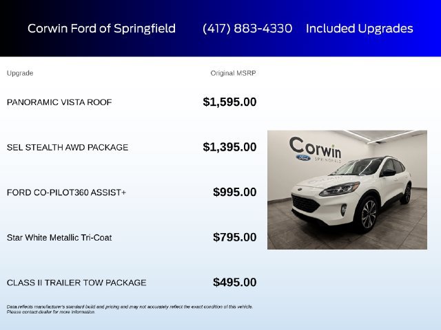 Certified 2022 Ford Escape SEL w/ SEL Stealth AWD Package image 6