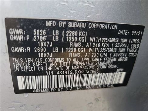 Used 2021 Subaru Outback Onyx Edition XT w/ Popular Package #2 image 23