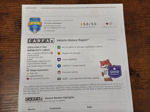 Used 2024 Ford F350 Lariat w/ Chrome Package image 52
