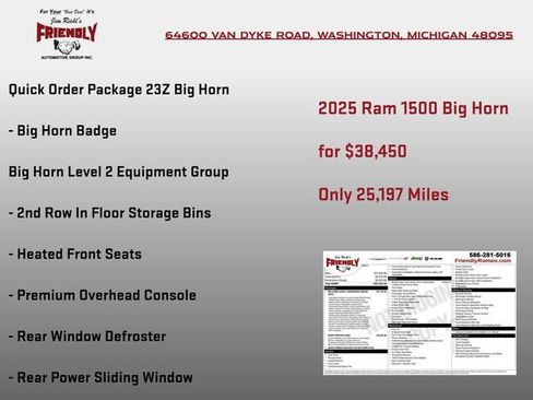 Used 2025 RAM 1500 Big Horn AWD/4WD image 3
