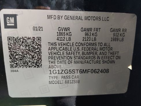 Used 2021 Chevrolet Malibu RS w/ LPO, Convenience Package 2 FWD image 33