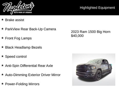 Used 2023 RAM 1500 Big Horn image 8
