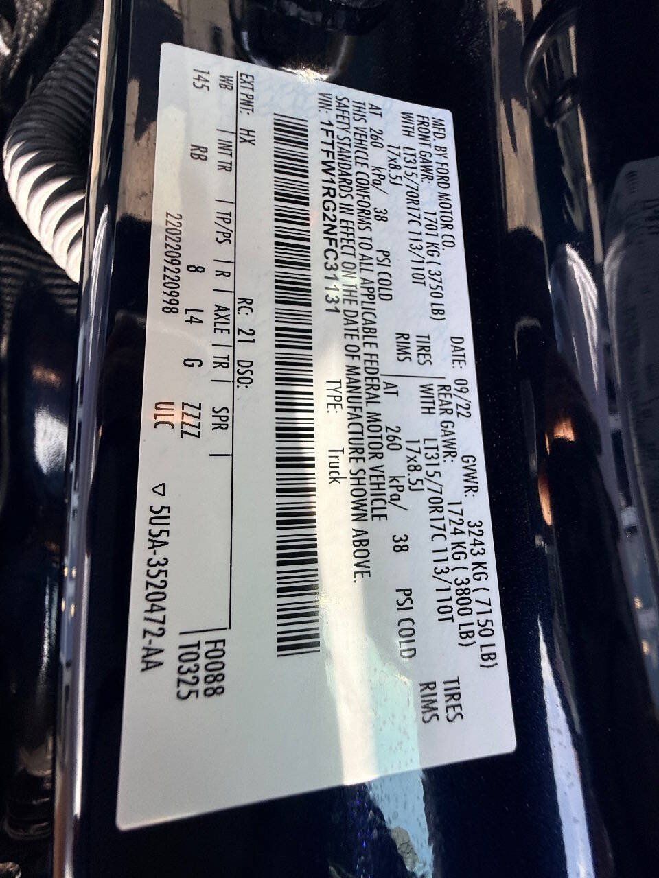Used 2022 Ford F150 Raptor w/ Equipment Group 801A High AWD/4WD image 45