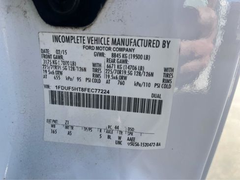 Used 2015 Ford F550 4x4 Regular Cab Super Duty image 10