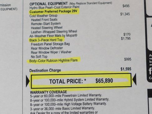 Used 2023 Jeep Wrangler Unlimited Rubicon 4xe w/ Cold Weather Group image 45