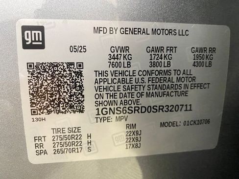 Certified 2025 Chevrolet Tahoe Premier w/ Sun And Tow Package AWD/4WD image 31