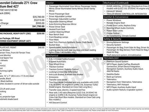 Used 2017 Chevrolet Colorado Z71 AWD/4WD image 20