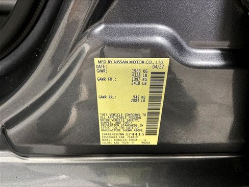 Certified 2022 Nissan Altima 2.5 SR FWD image 19