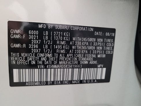 Used 2019 Subaru Ascent Touring w/ Popular Package #3 AWD/4WD image 33