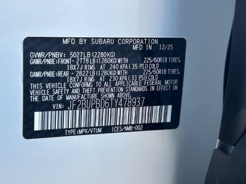 Certified 2026 Subaru Outback Premium AWD/4WD image 21
