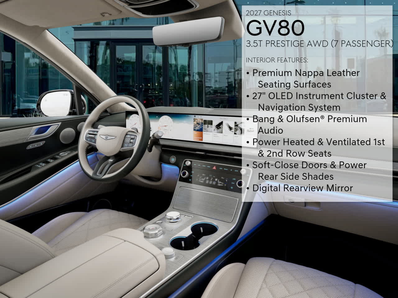 New 2027 Genesis GV80 3.5T Prestige AWD/4WD image 17