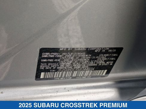Certified 2025 Subaru Crosstrek 2.0i Premium image 29