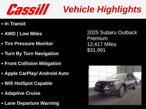 Used 2025 Subaru Outback Premium AWD/4WD image 3
