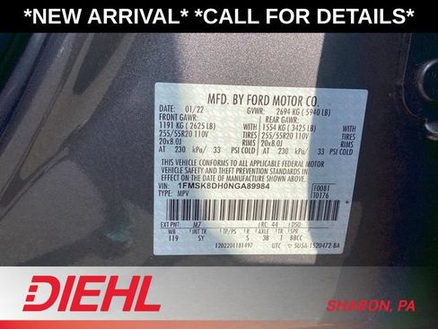 Used 2022 Ford Explorer XLT w/ Equipment Group 202A AWD/4WD image 9