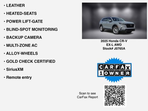 Used 2025 Honda CR-V EX-L image 7